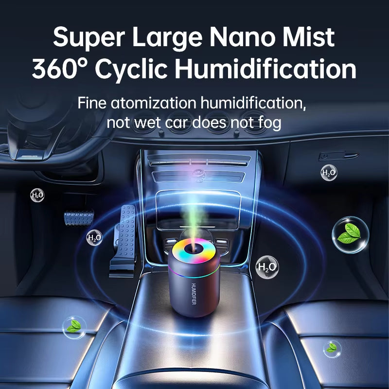 Mini Difusor Humidificador USB Para Coche Y Hogar