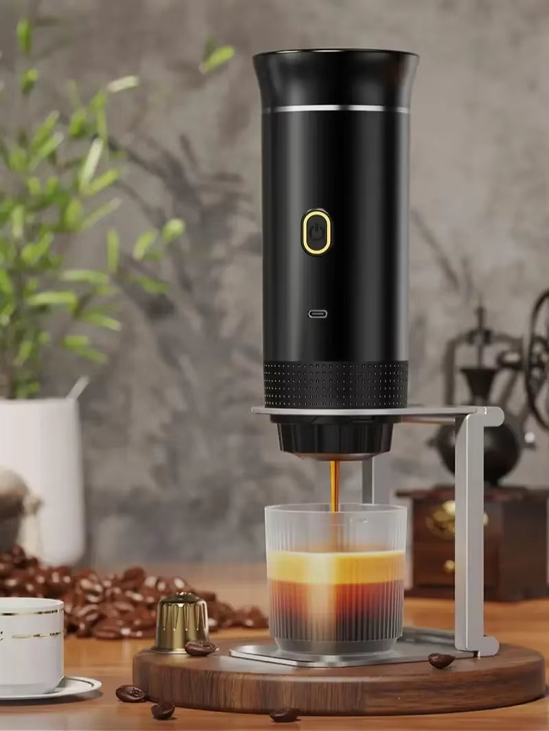 Cafetera Espresso Portátil 3-En-1 Para Coche Y Viaje