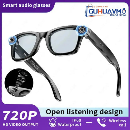 AI Smart Glasses with 8MP Camera Video Recording 100+ Languages Translation Sunglasses Bluetooth Call Music Play Men Women 2026