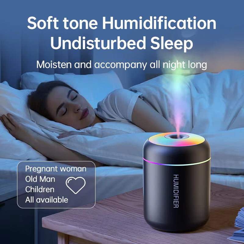 Mini Difusor Humidificador USB Para Coche Y Hogar