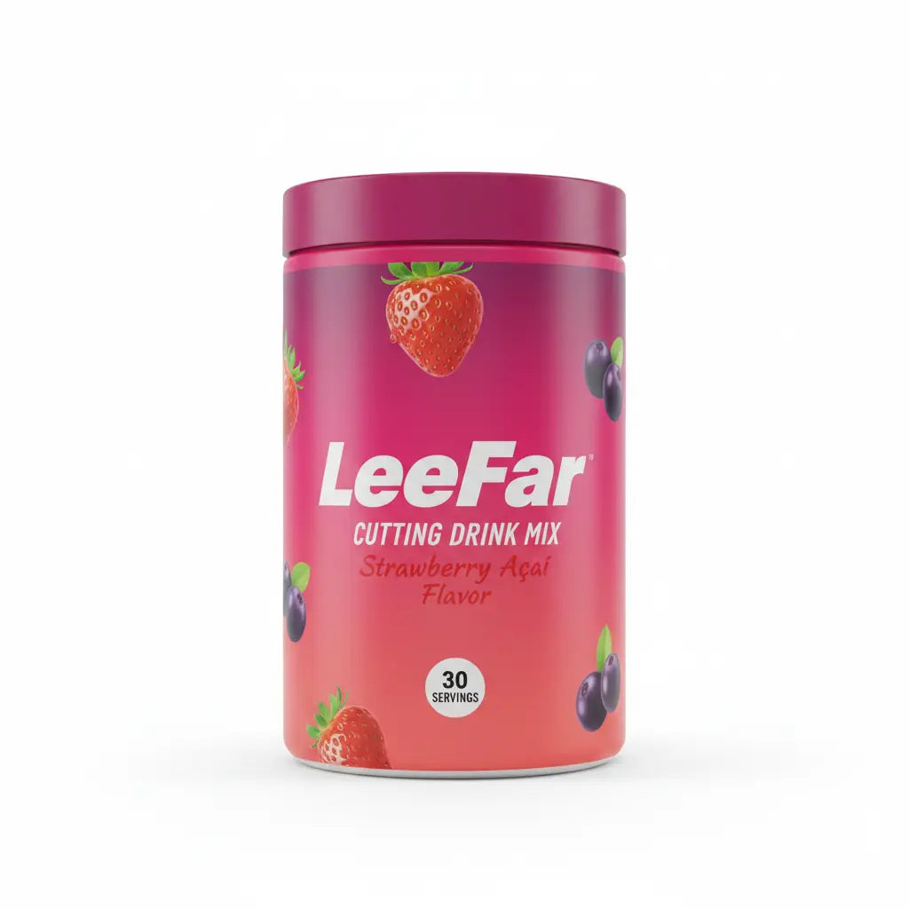 Leefar Cutting Drink Mix –| Strawberry Açaí Flavor – 30 Servings Chubi